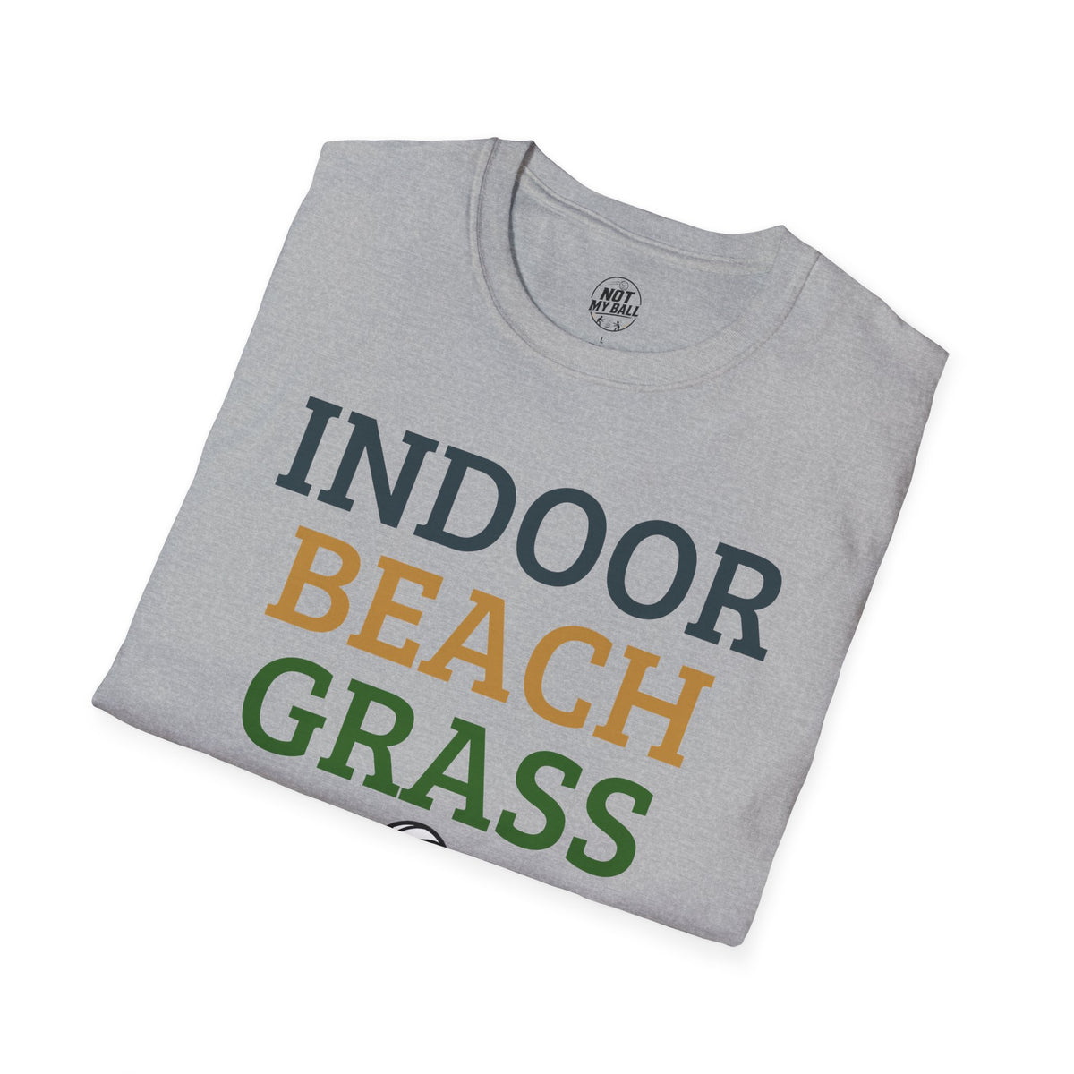 Indoor Beach Grass Volleyball T-Shirt