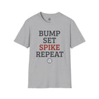 Bump Set Spike Repeat Volleyball T-Shirt
