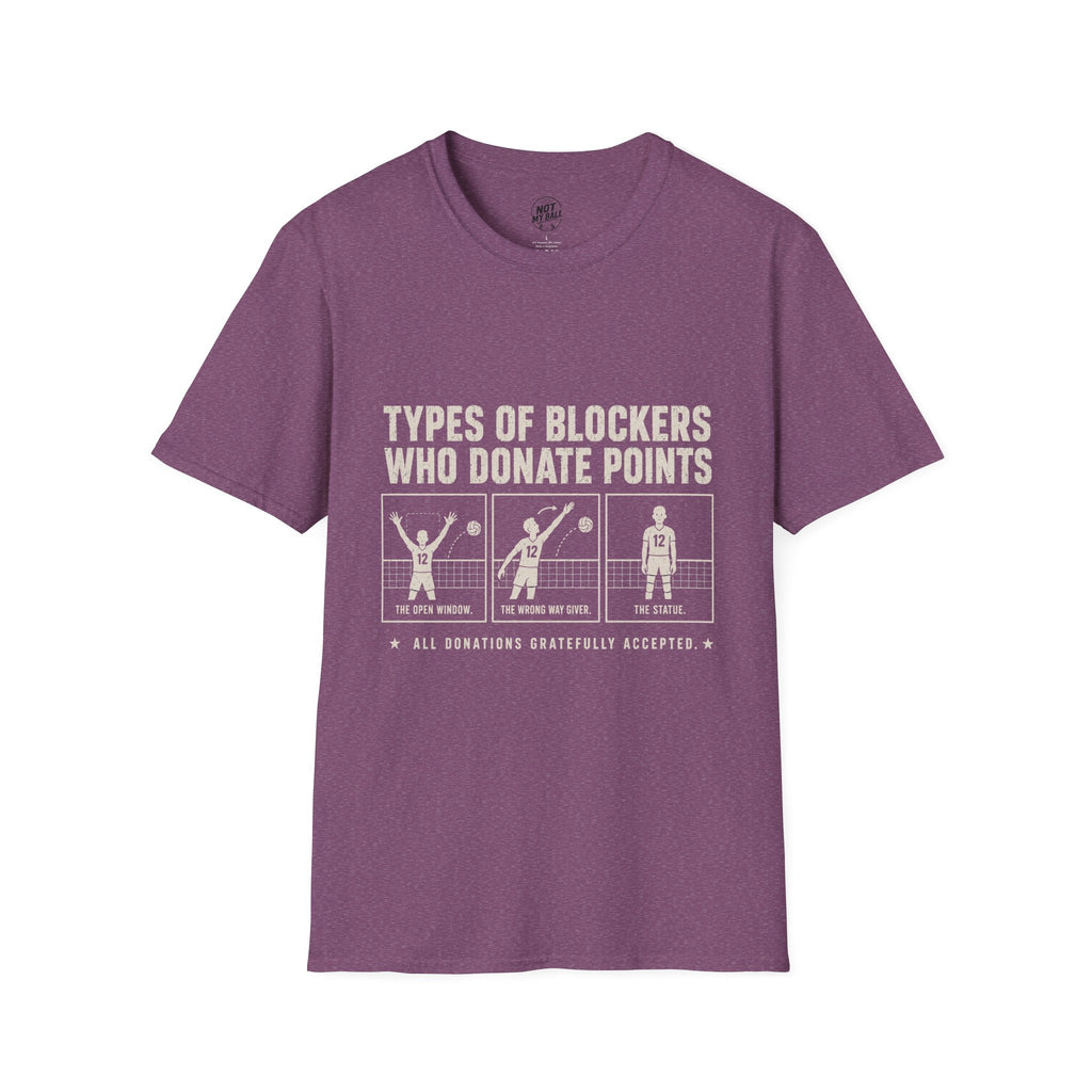 Types Of Blockers Volleyball T-Shirt
