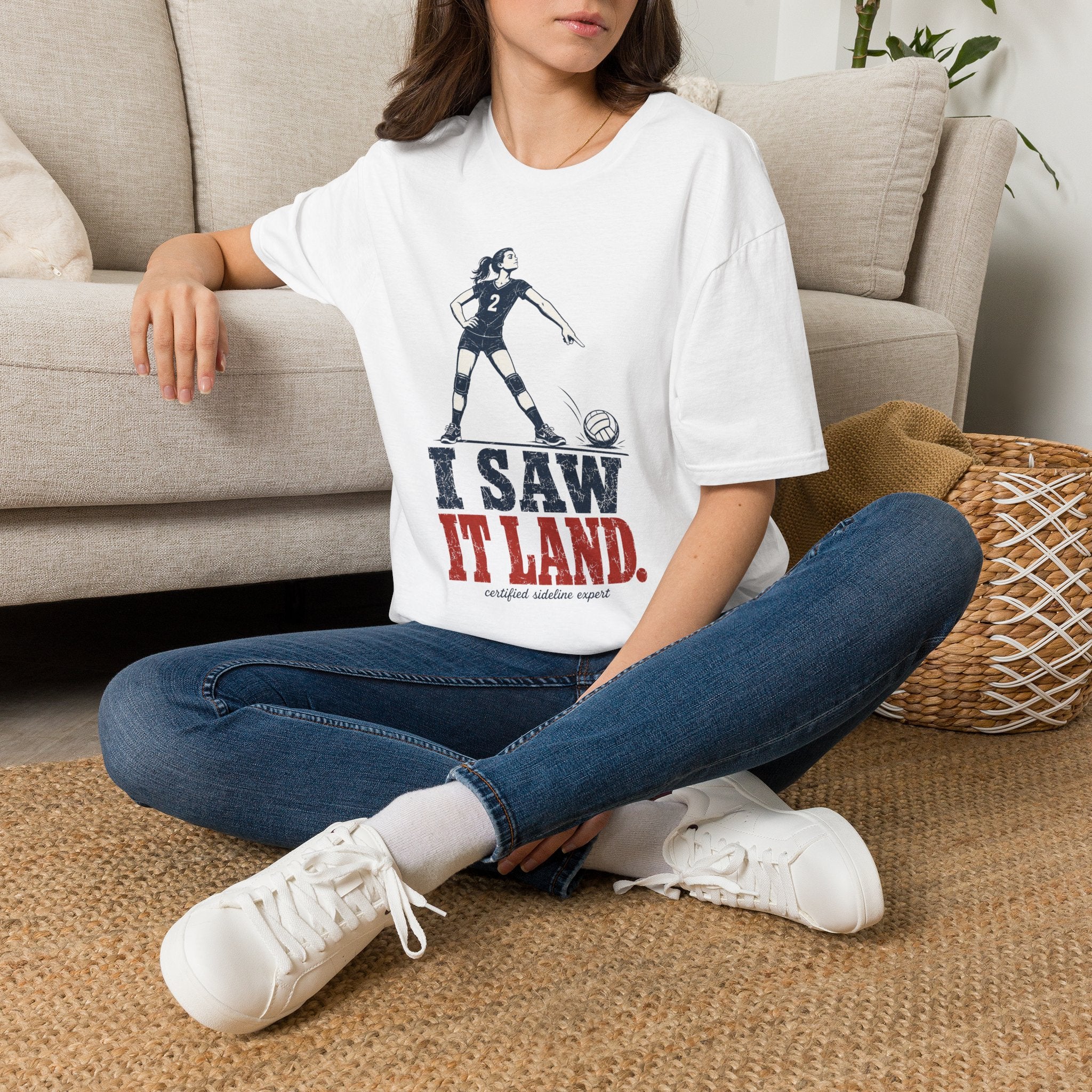 I Saw It Land Volleyball T-Shirt
