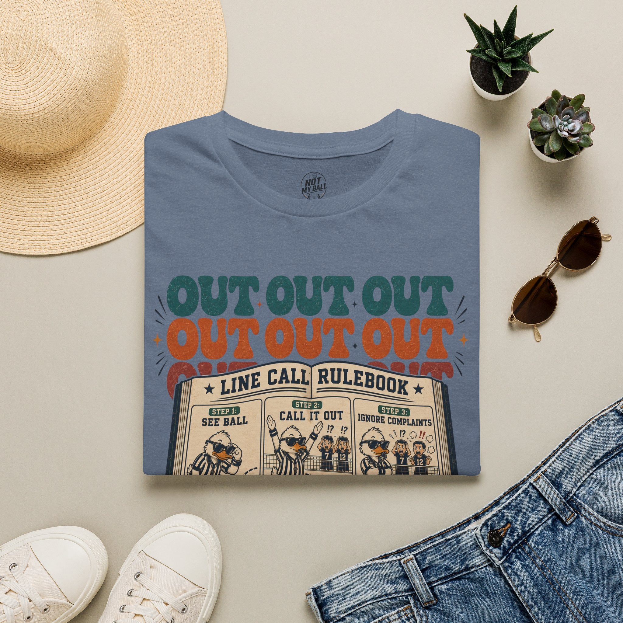 Line Call Rulebook Volleyball T-Shirt