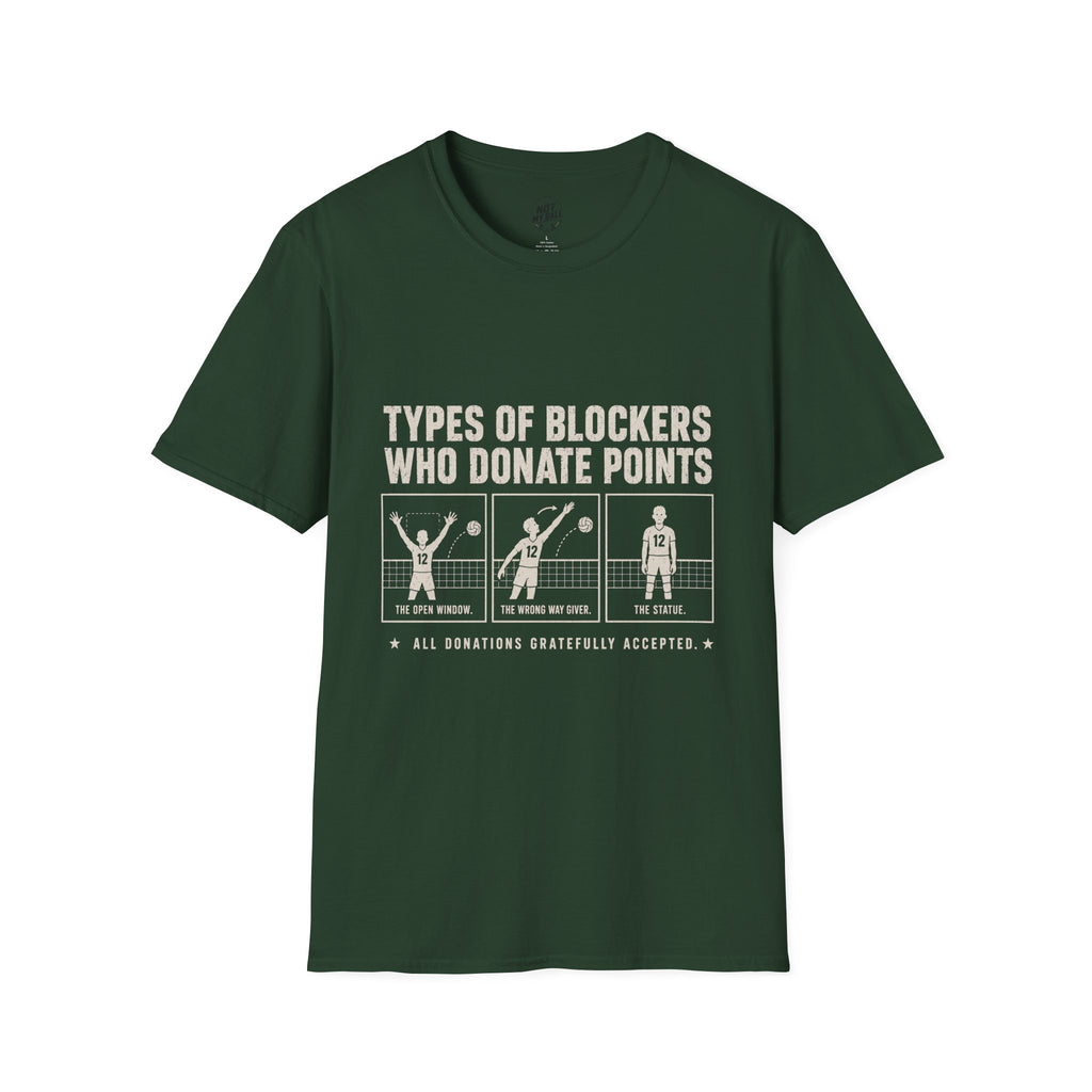 Types Of Blockers Volleyball T-Shirt