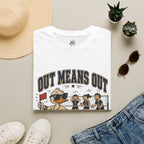 Out Means Out Duck Volleyball T-Shirt