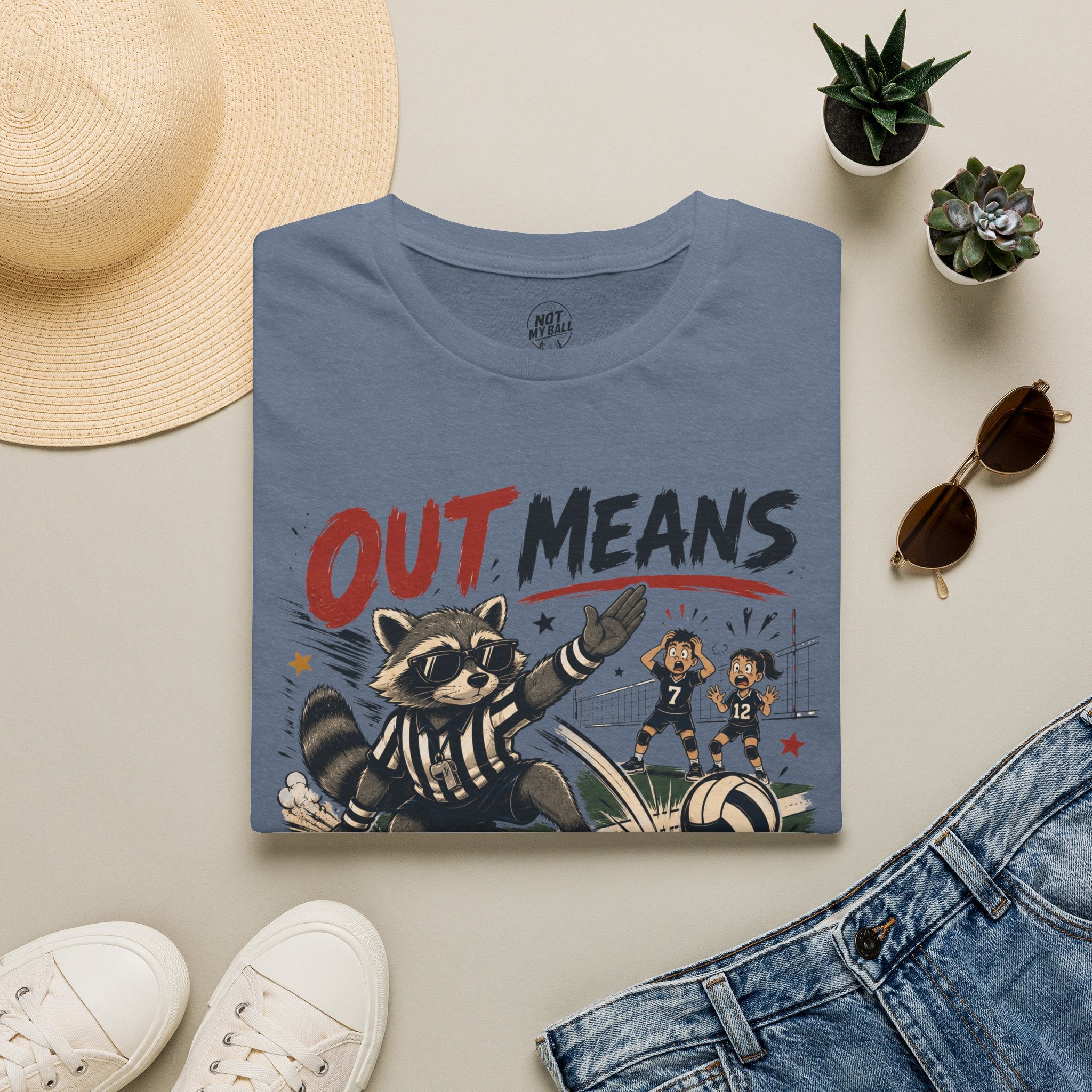 Out Means Out Volleyball T-Shirt