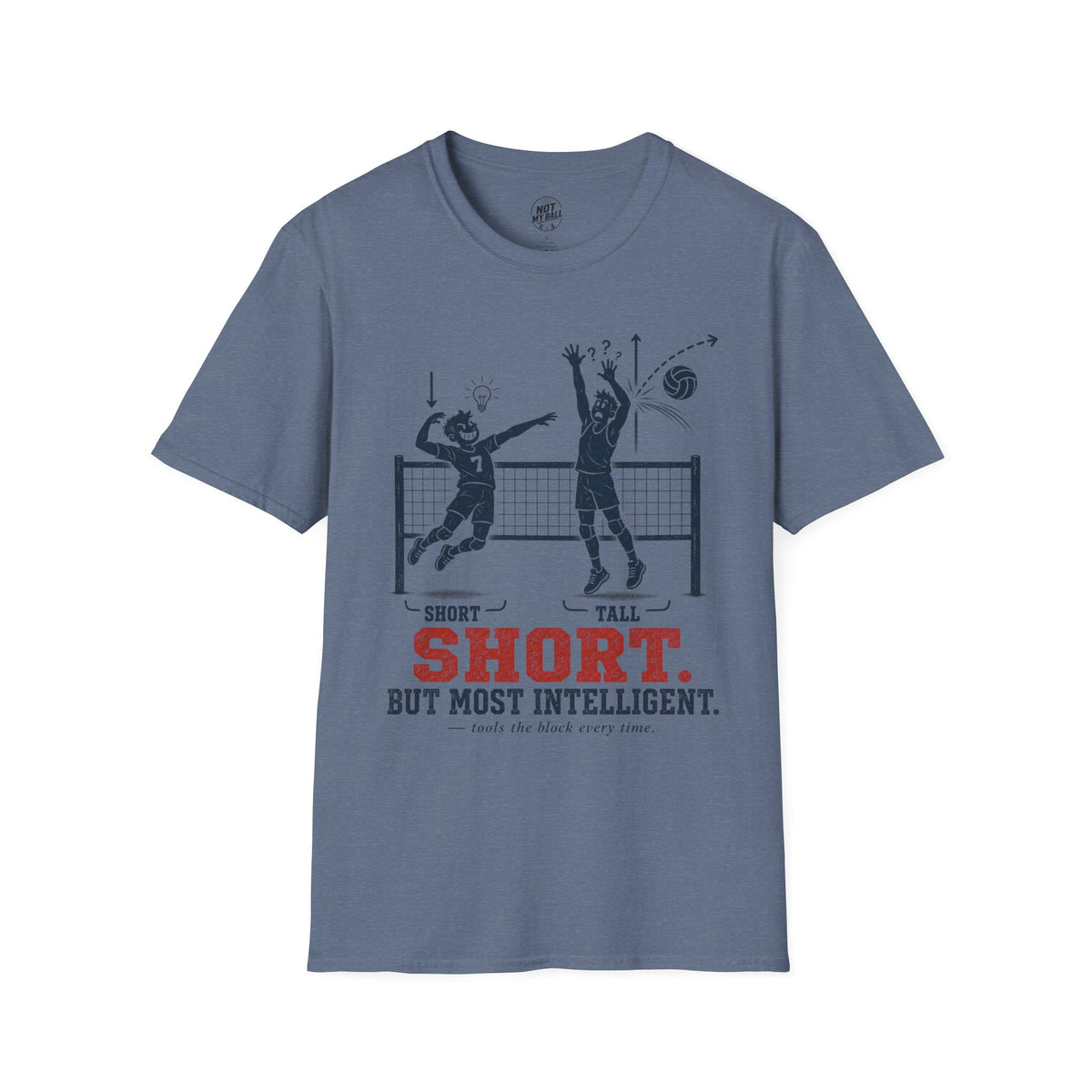 Short But Most Intelligent Volleyball T-Shirt