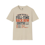 How to Be a Back Row Critic Volleyball T-Shirt