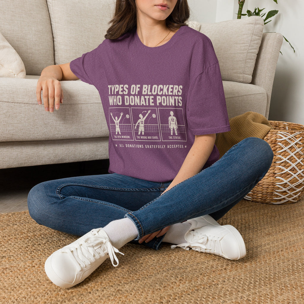 Types Of Blockers Volleyball T-Shirt