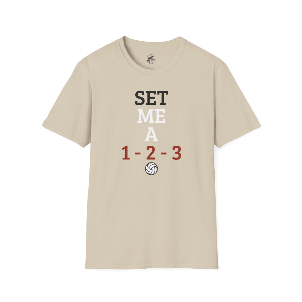 Set Me a 123 Volleyball T-Shirt