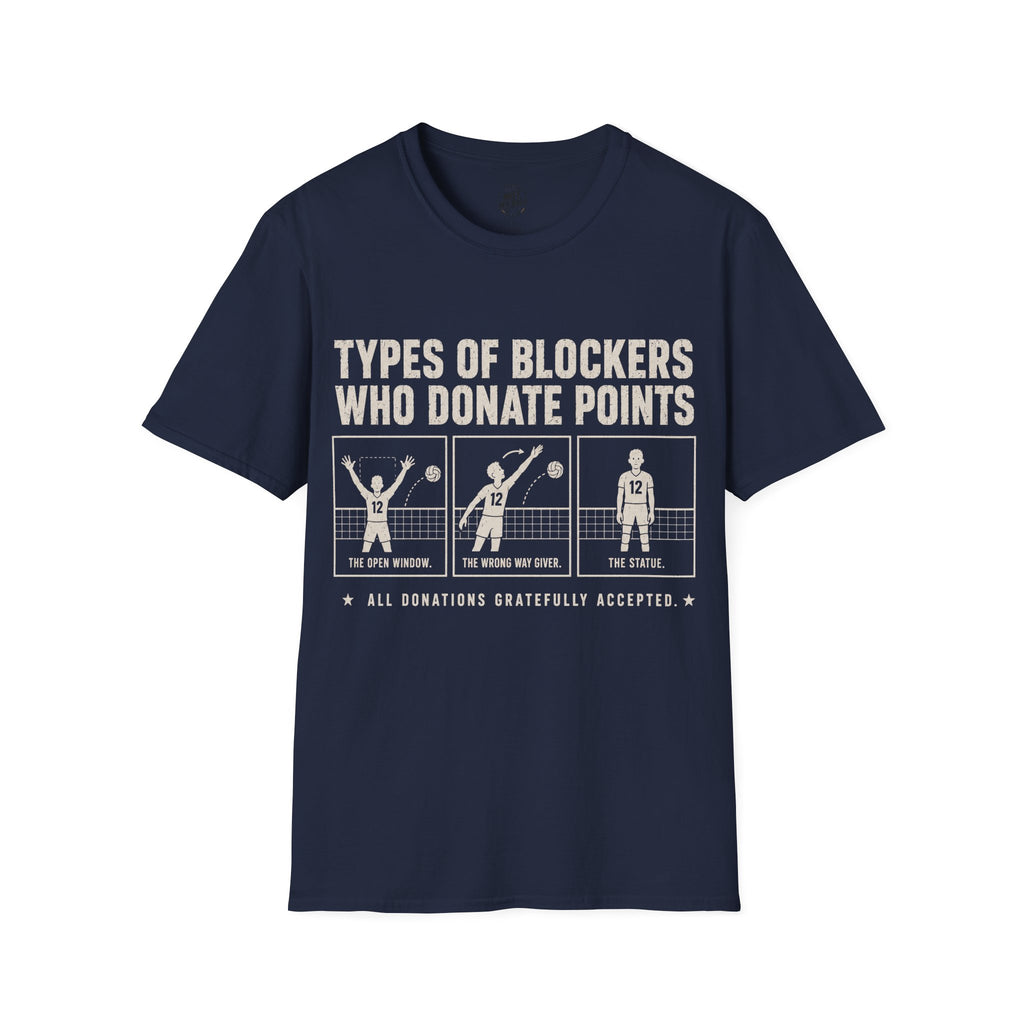 Types Of Blockers Volleyball T-Shirt