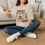 Short Girl Big Game Volleyball T-Shirt