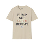 Bump Set Spike Repeat Volleyball T-Shirt