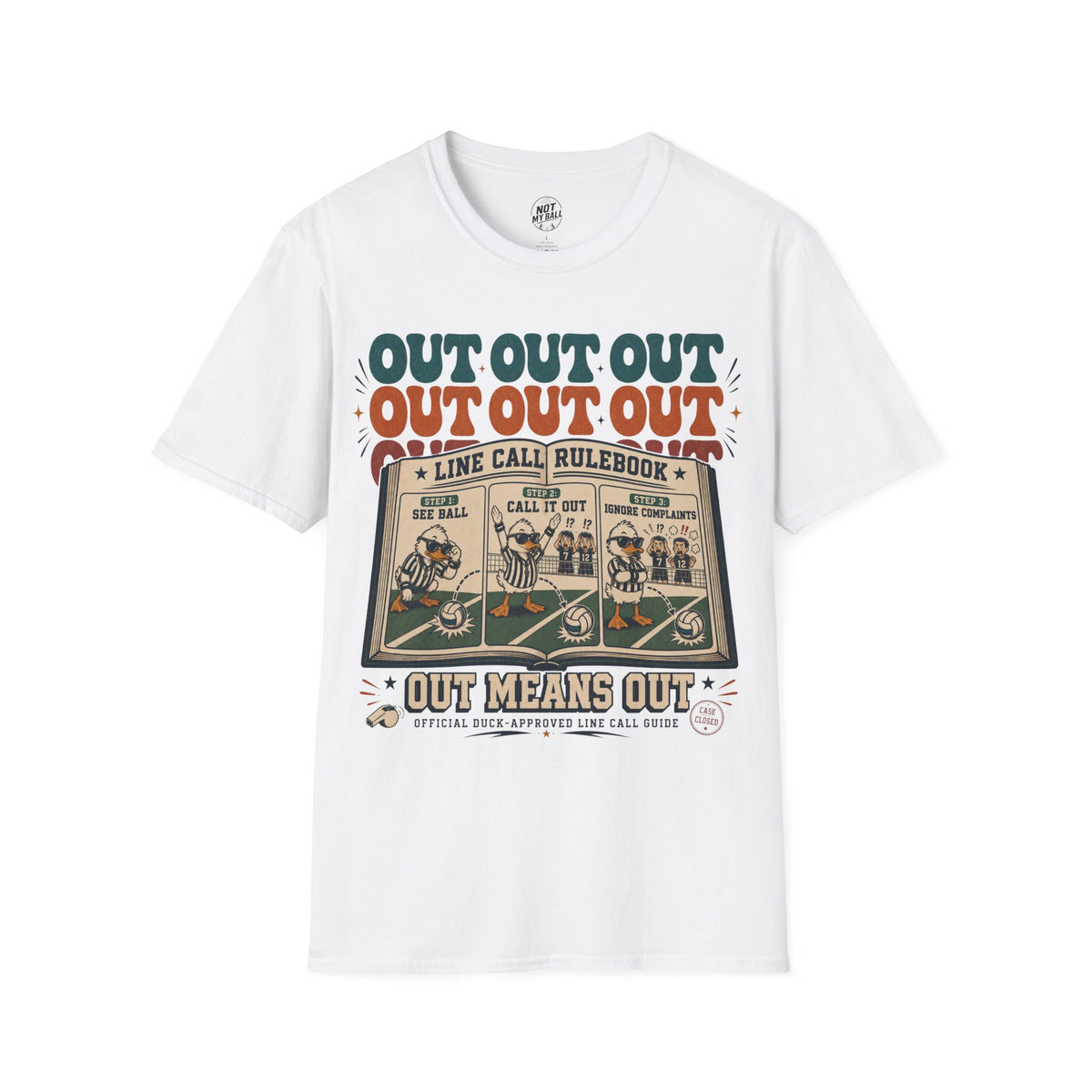 Line Call Rulebook Volleyball T-Shirt