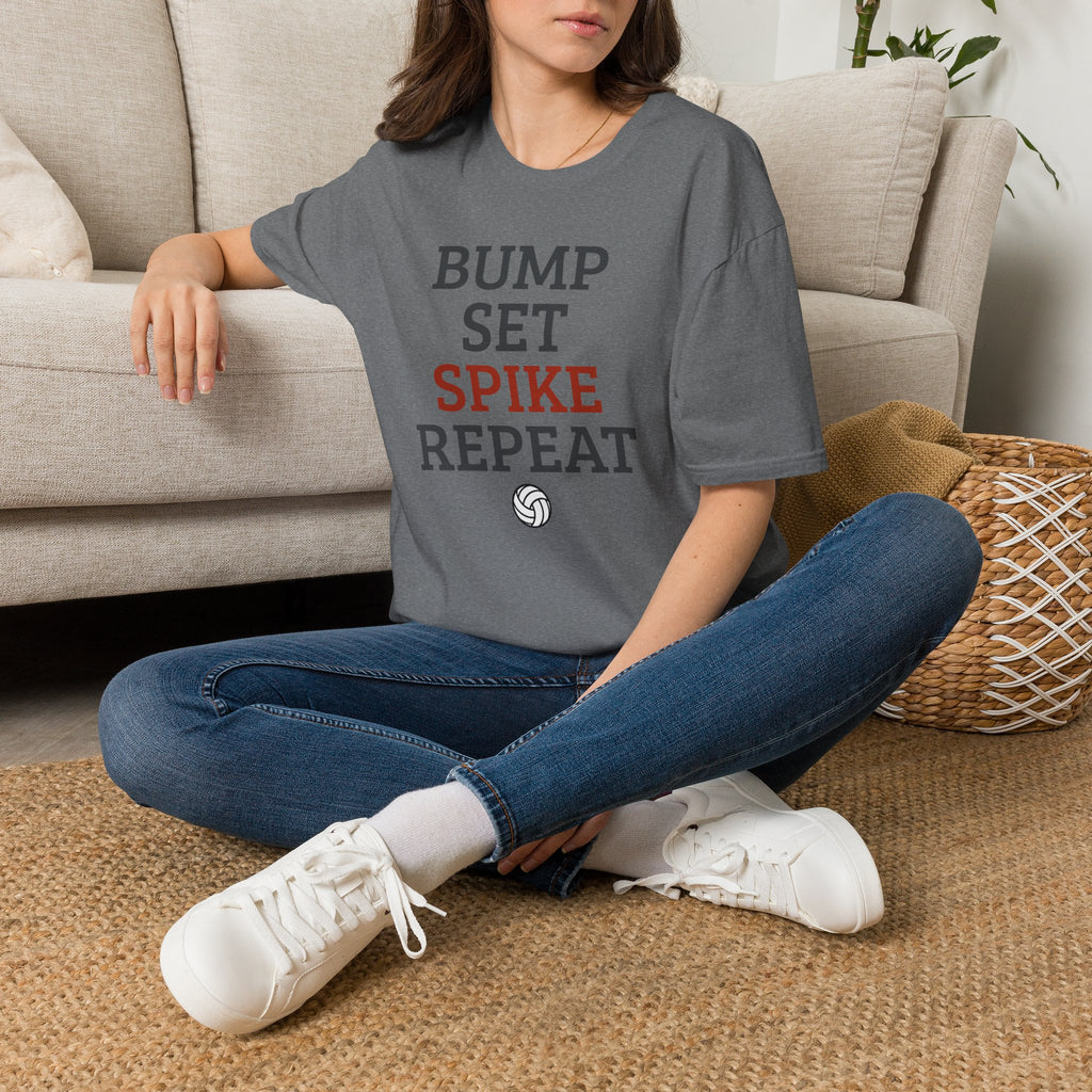 Bump Set Spike Repeat Volleyball T-Shirt
