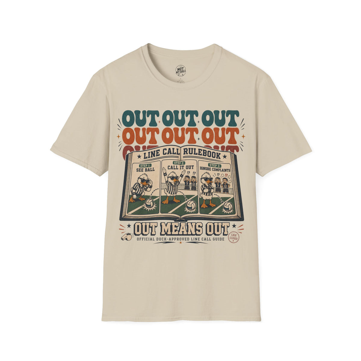 Line Call Rulebook Volleyball T-Shirt