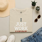 I Just Work Here Volleyball T-Shirt