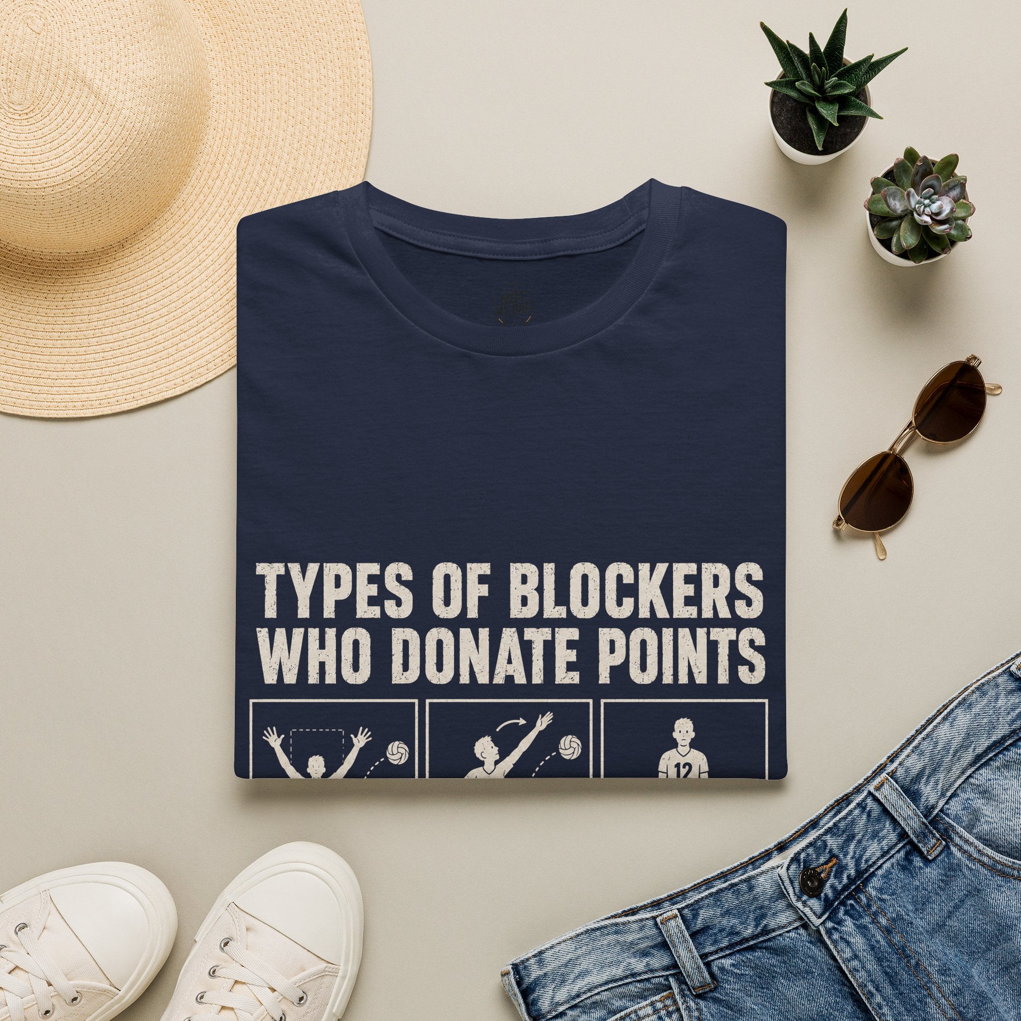 Types Of Blockers Volleyball T-Shirt
