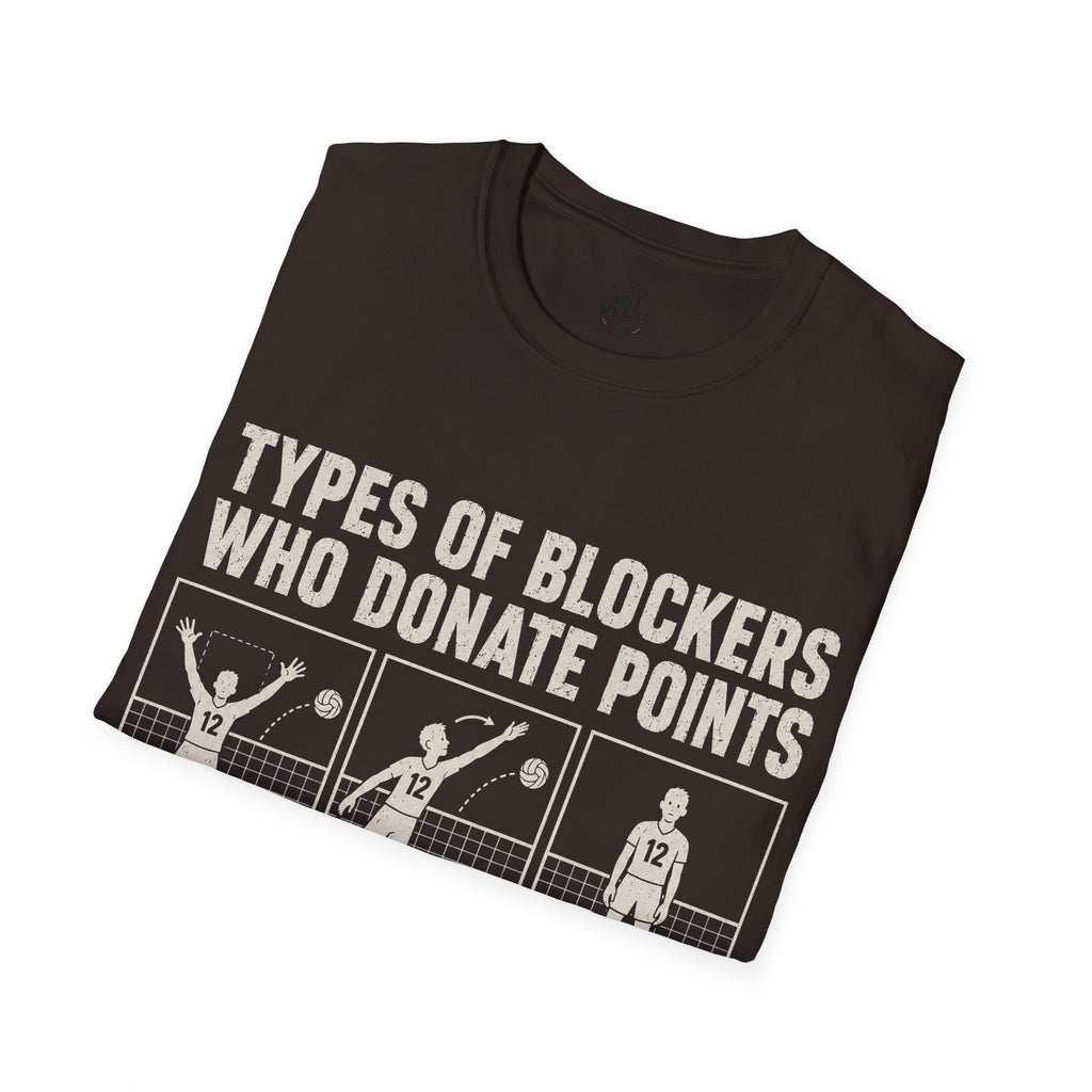 Types Of Blockers Volleyball T-Shirt