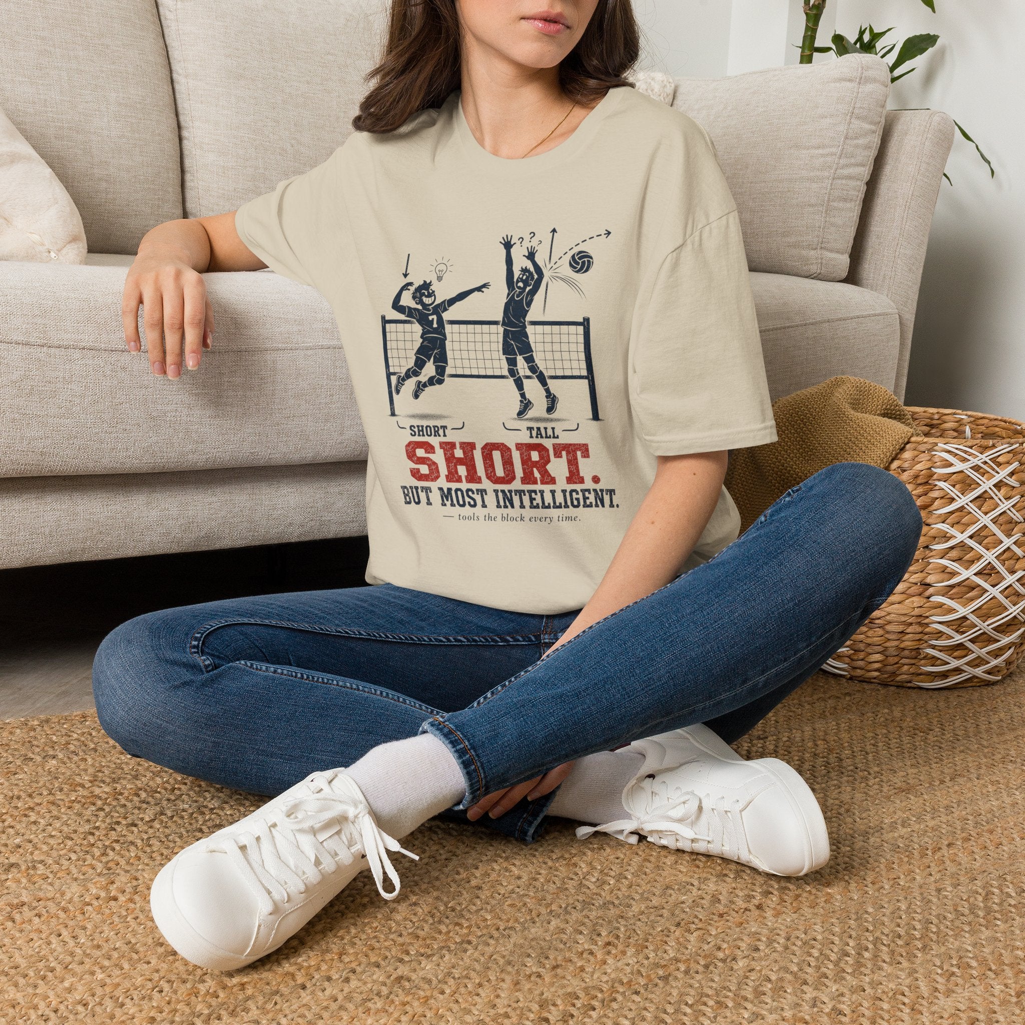Short But Most Intelligent Volleyball T-Shirt