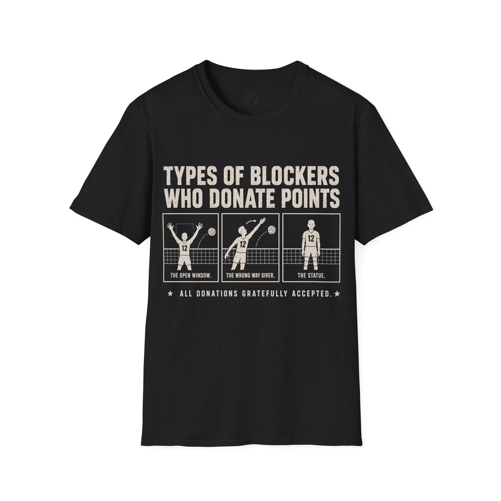 Types Of Blockers Volleyball T-Shirt
