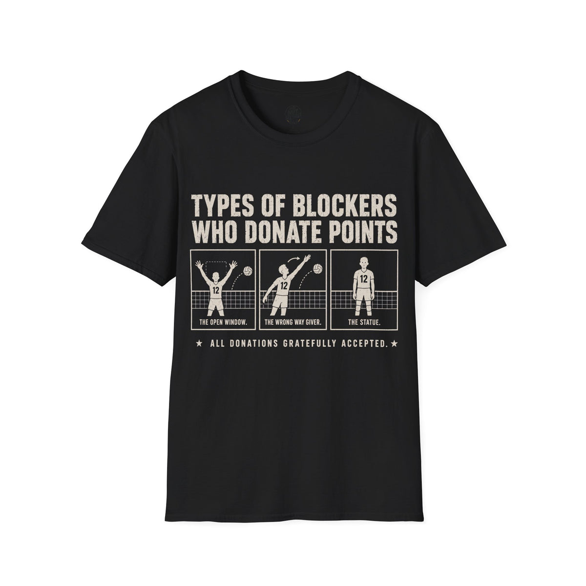 Types Of Blockers Volleyball T-Shirt