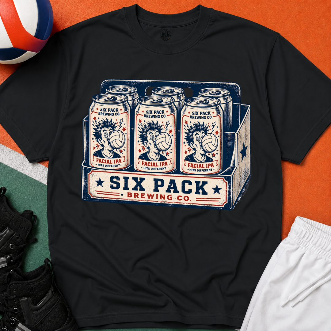 Six Pack IPA Volleyball T-Shirt