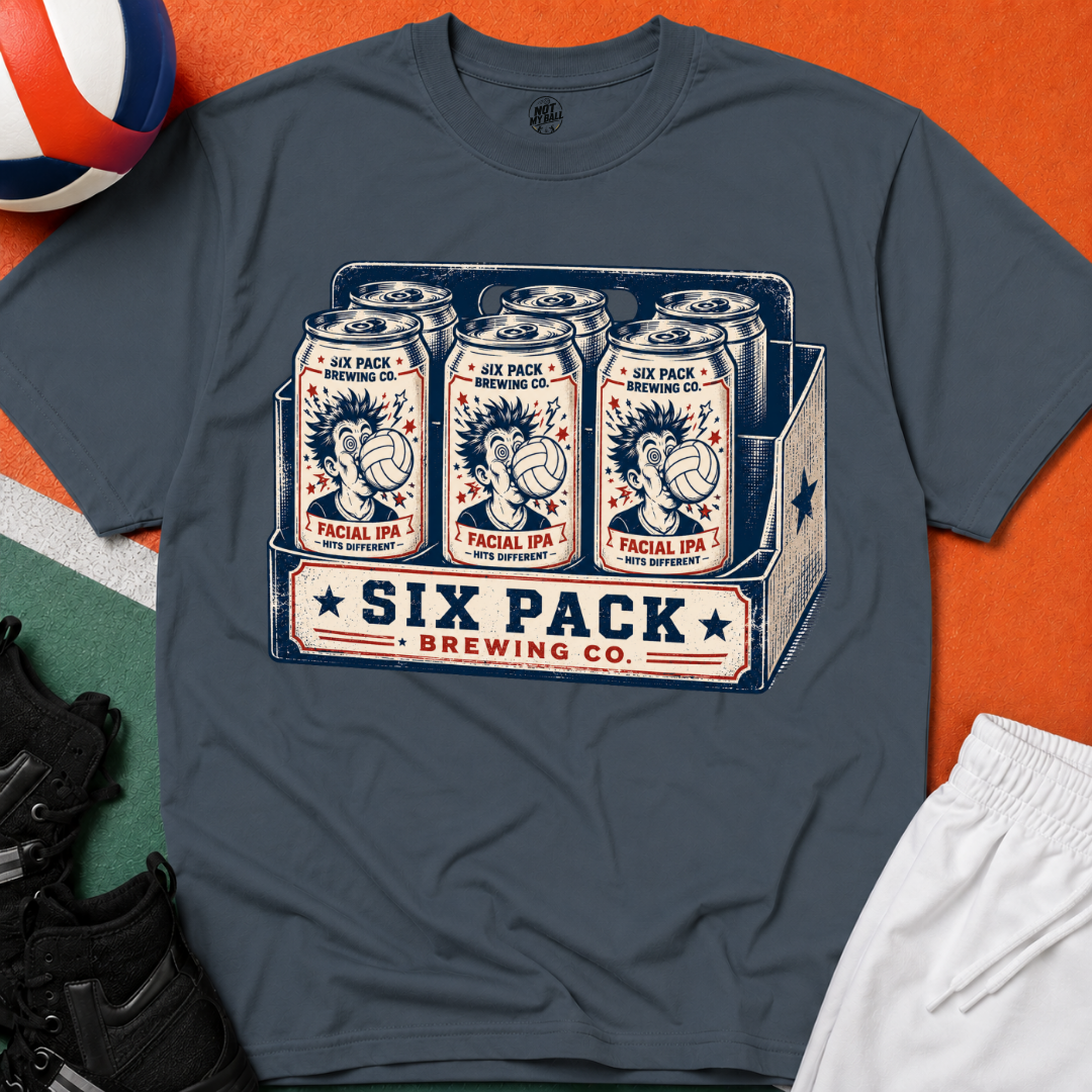Six Pack IPA Volleyball T-Shirt
