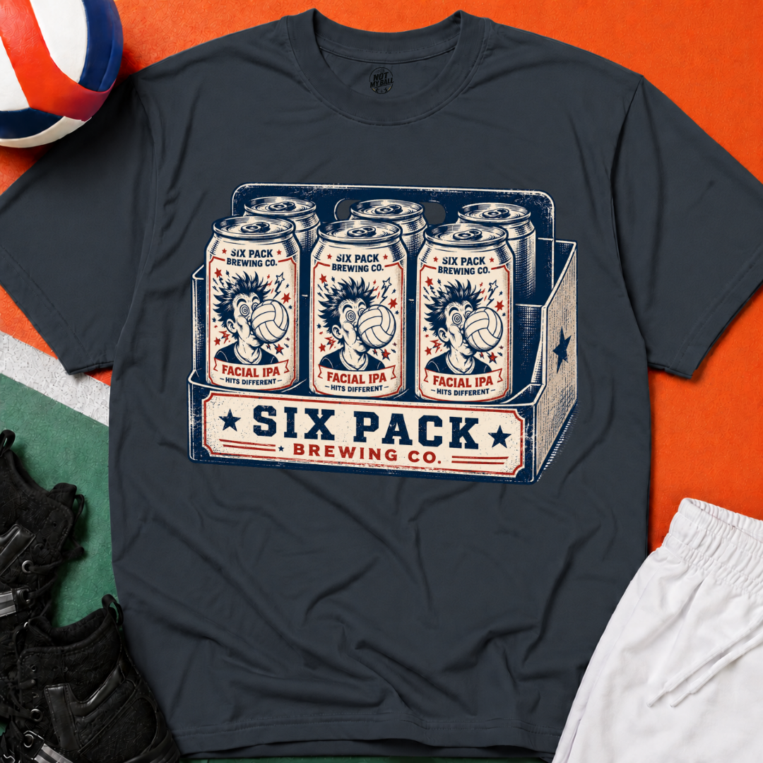Six Pack IPA Volleyball T-Shirt