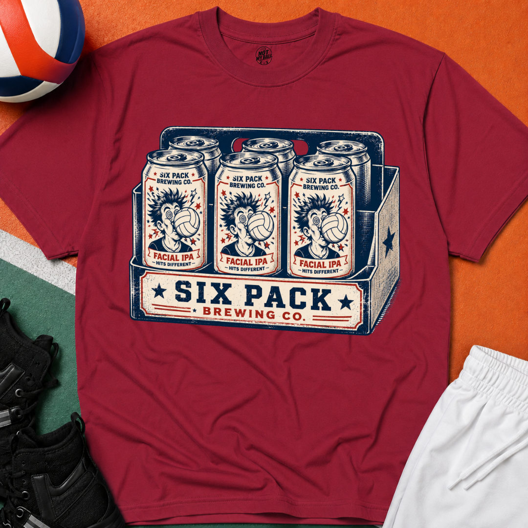 Six Pack IPA Volleyball T-Shirt