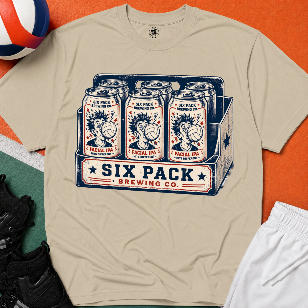 Six Pack IPA Volleyball T-Shirt