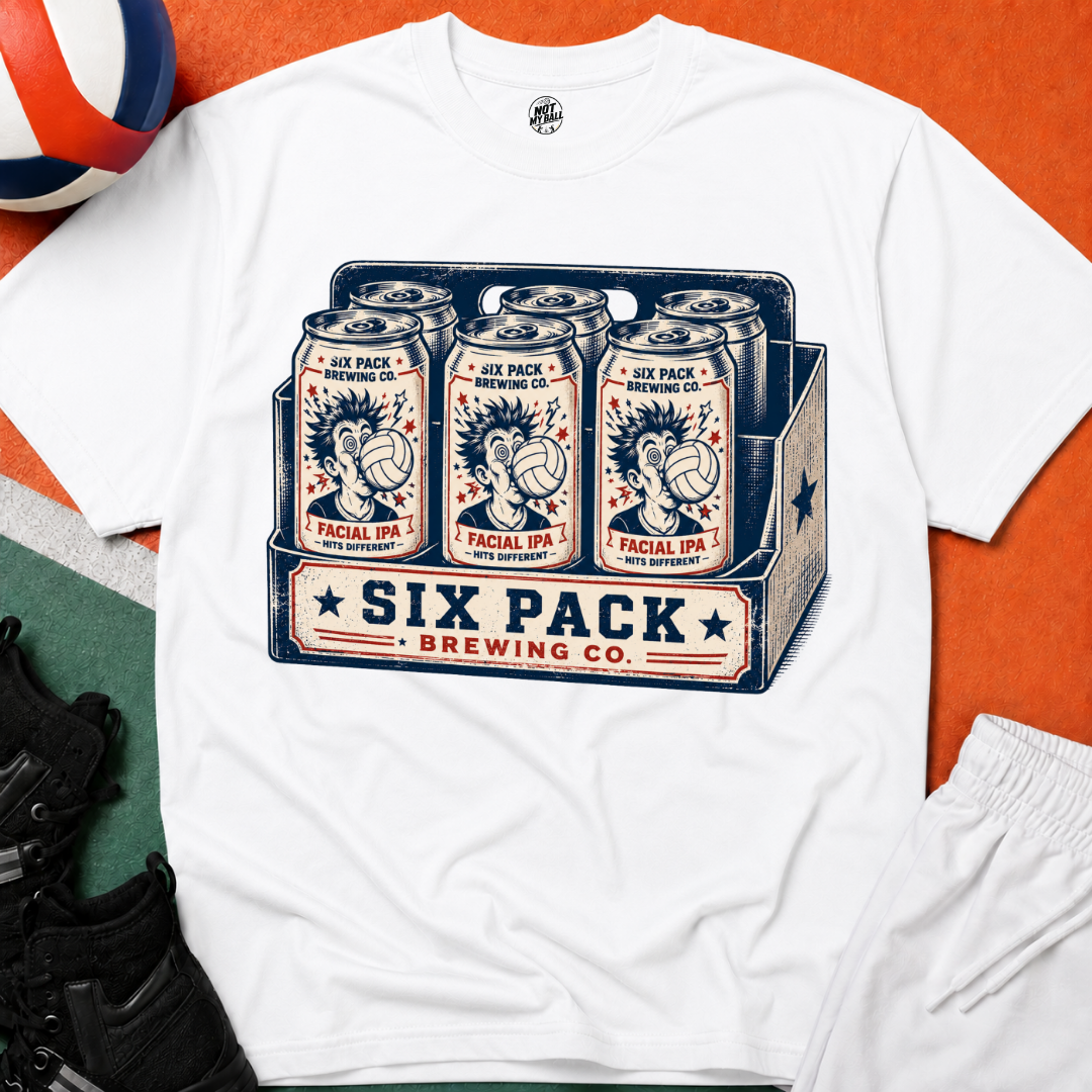 Six Pack IPA Volleyball T-Shirt