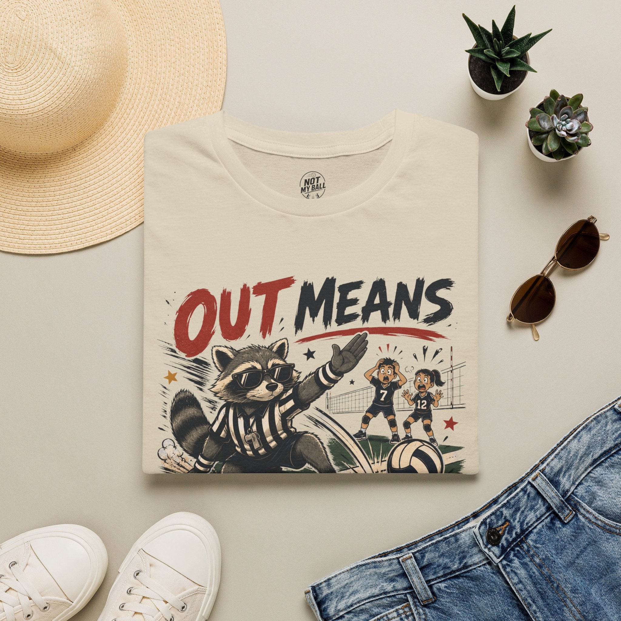 Out Means Out Volleyball T-Shirt