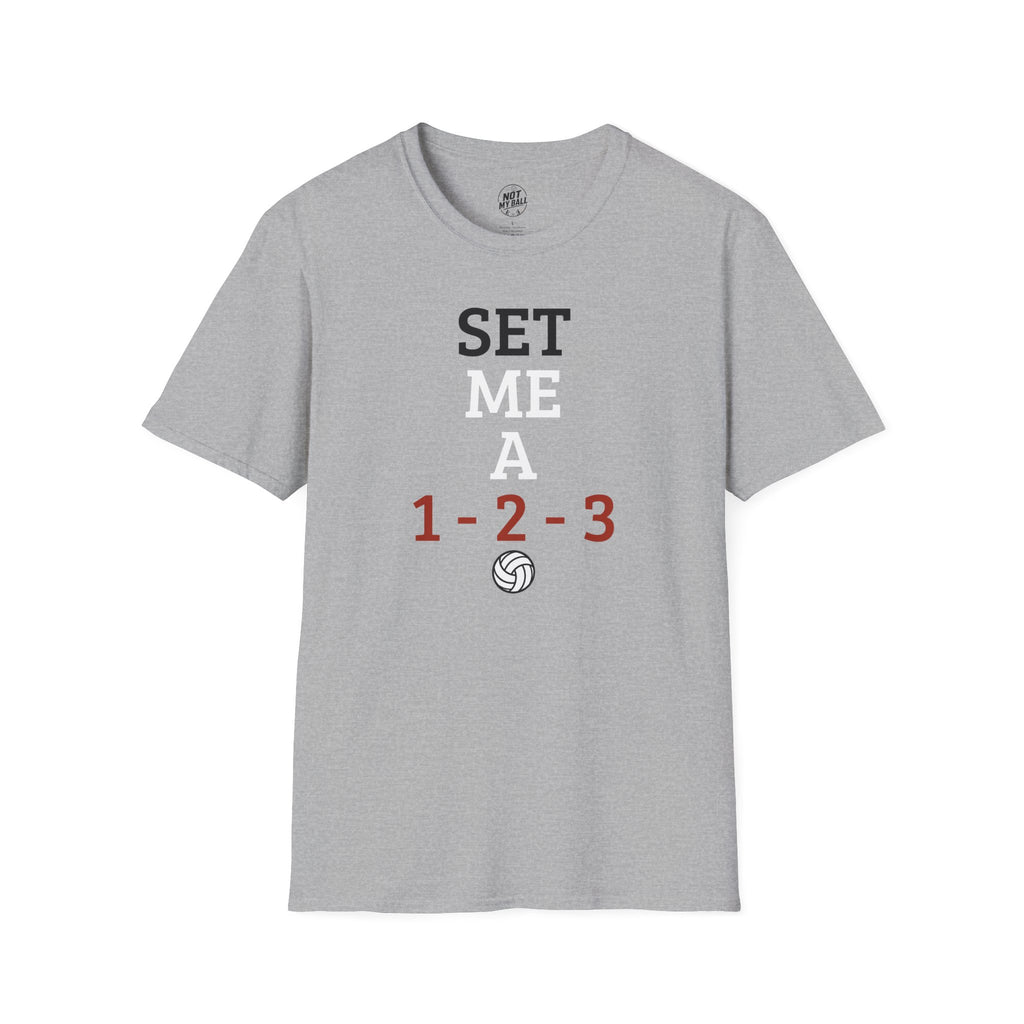 Set Me a 123 Volleyball T-Shirt