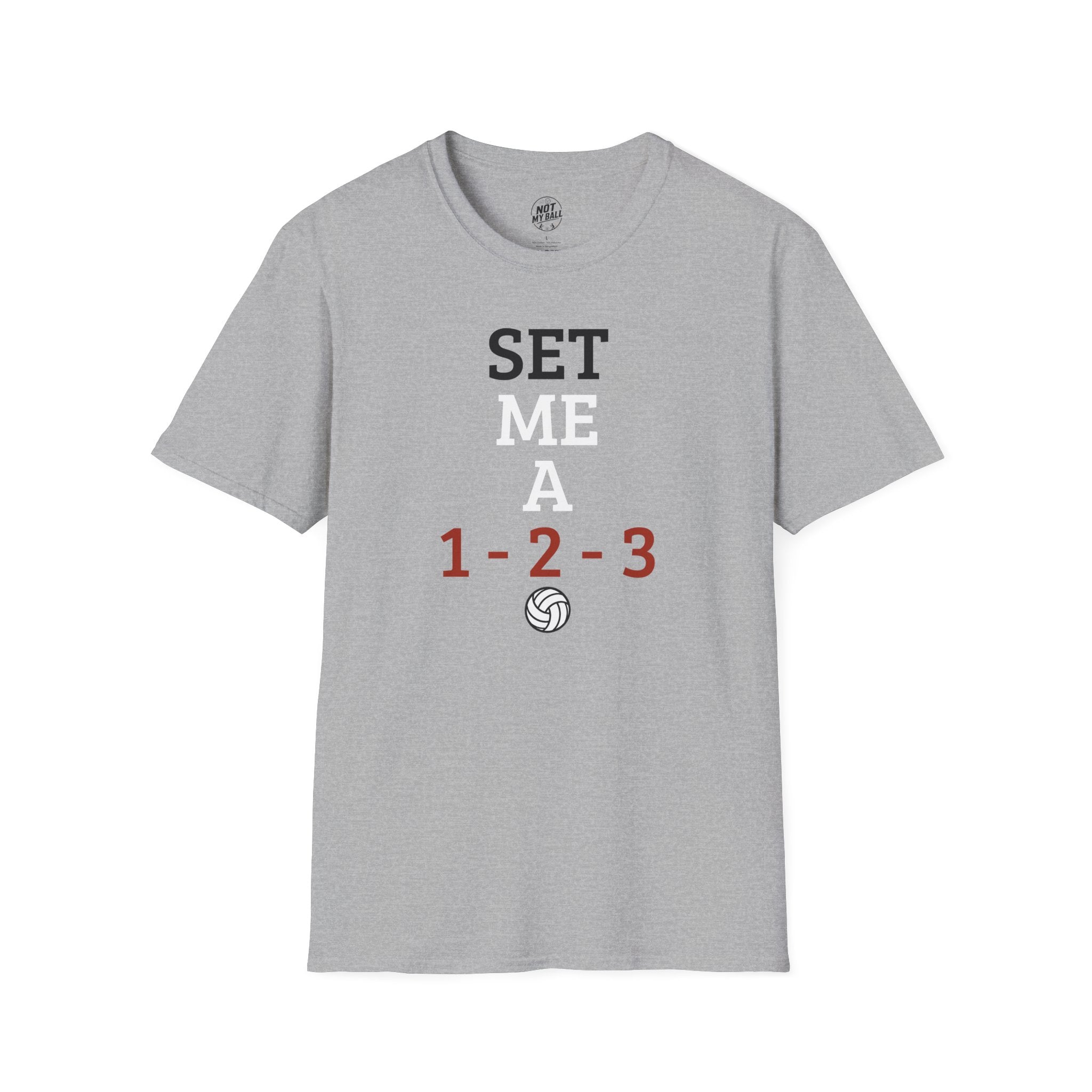 Set Me a 123 Volleyball T-Shirt