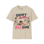 Short Girl Big Game Volleyball T-Shirt
