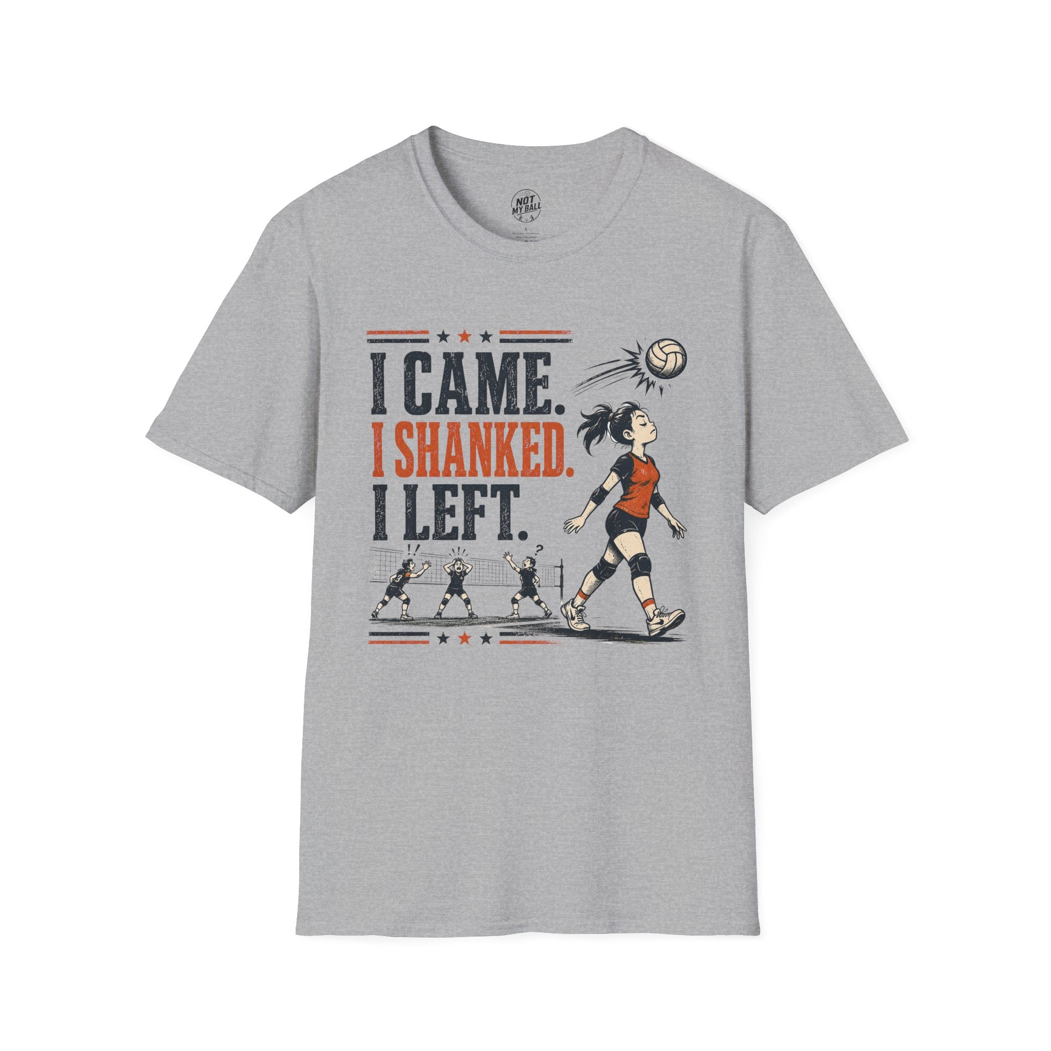 I Came Shanked Left Volleyball T-Shirt