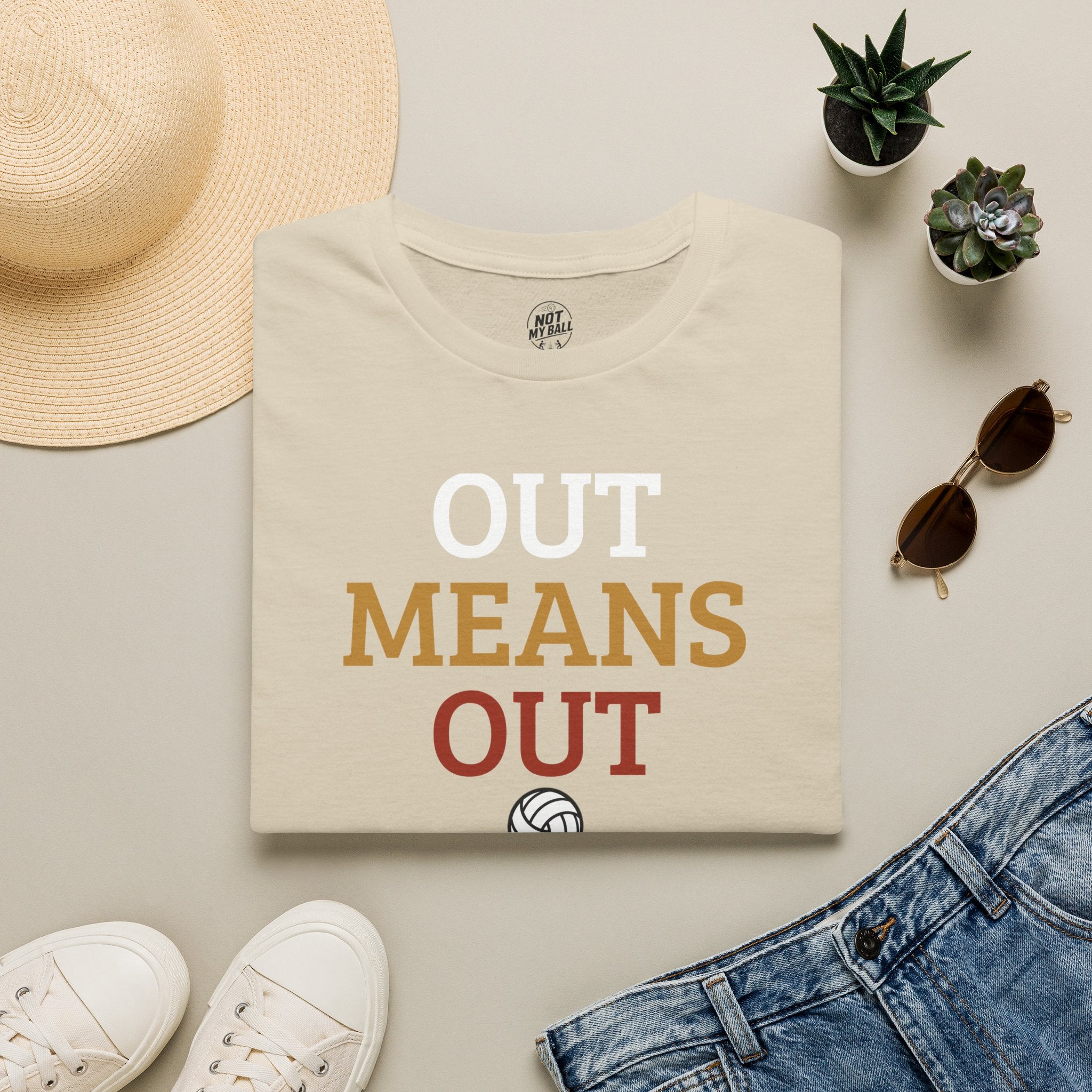 Out Means Out Volleyball T-Shirt