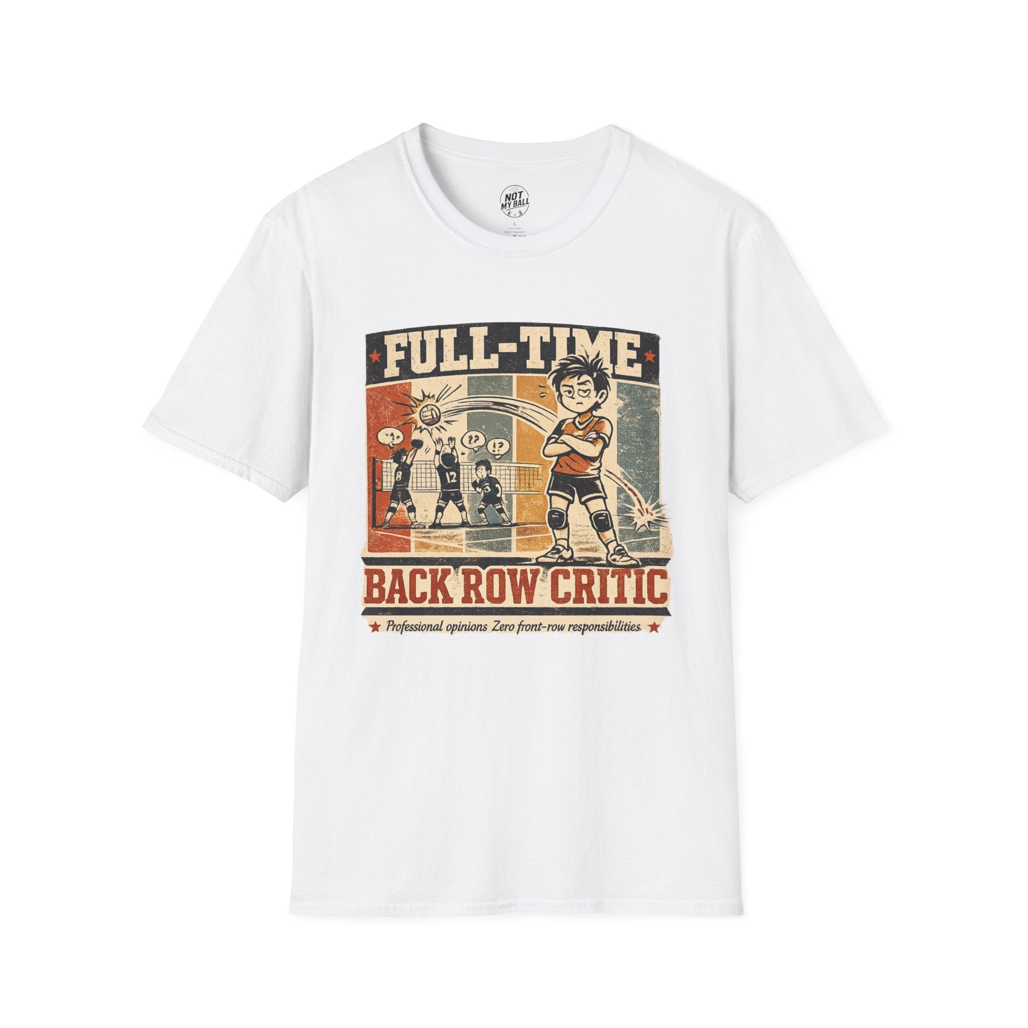 Back Row Critic Volleyball T-Shirt