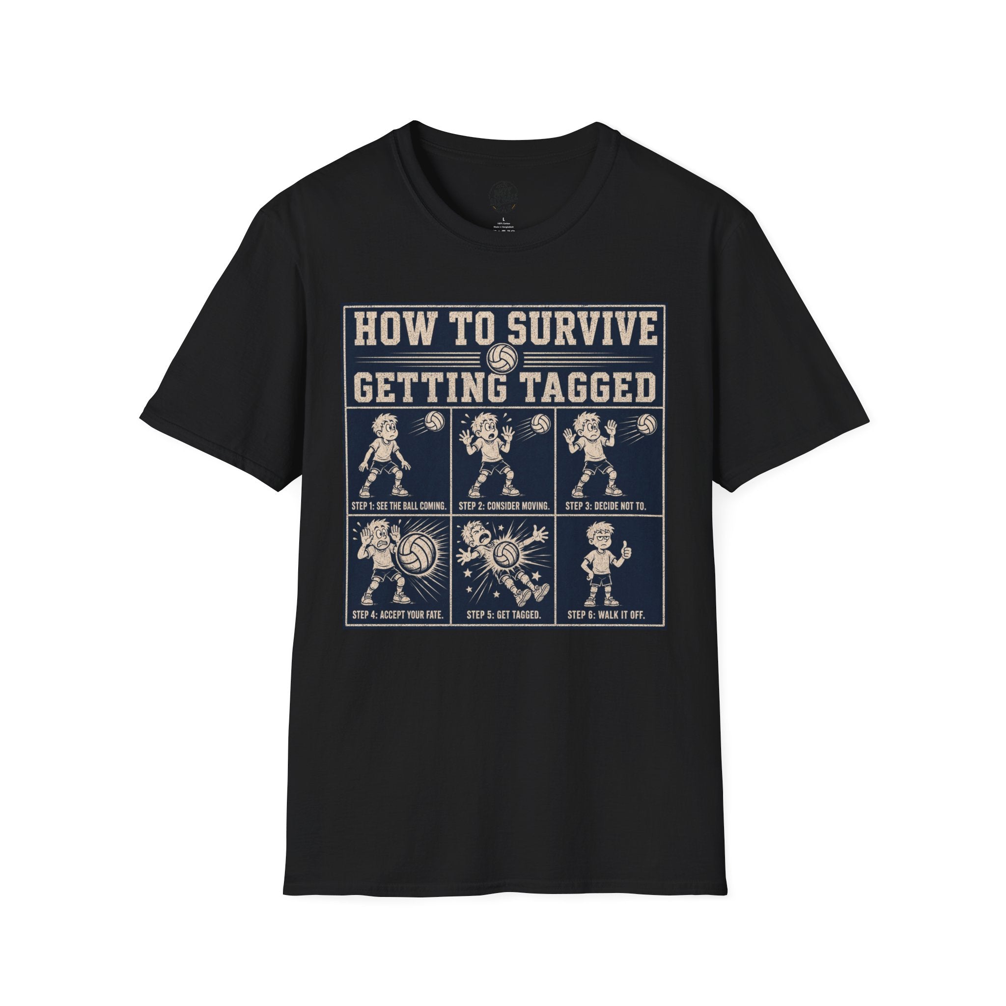 How To Survive Tagged Volleyball T-Shirt