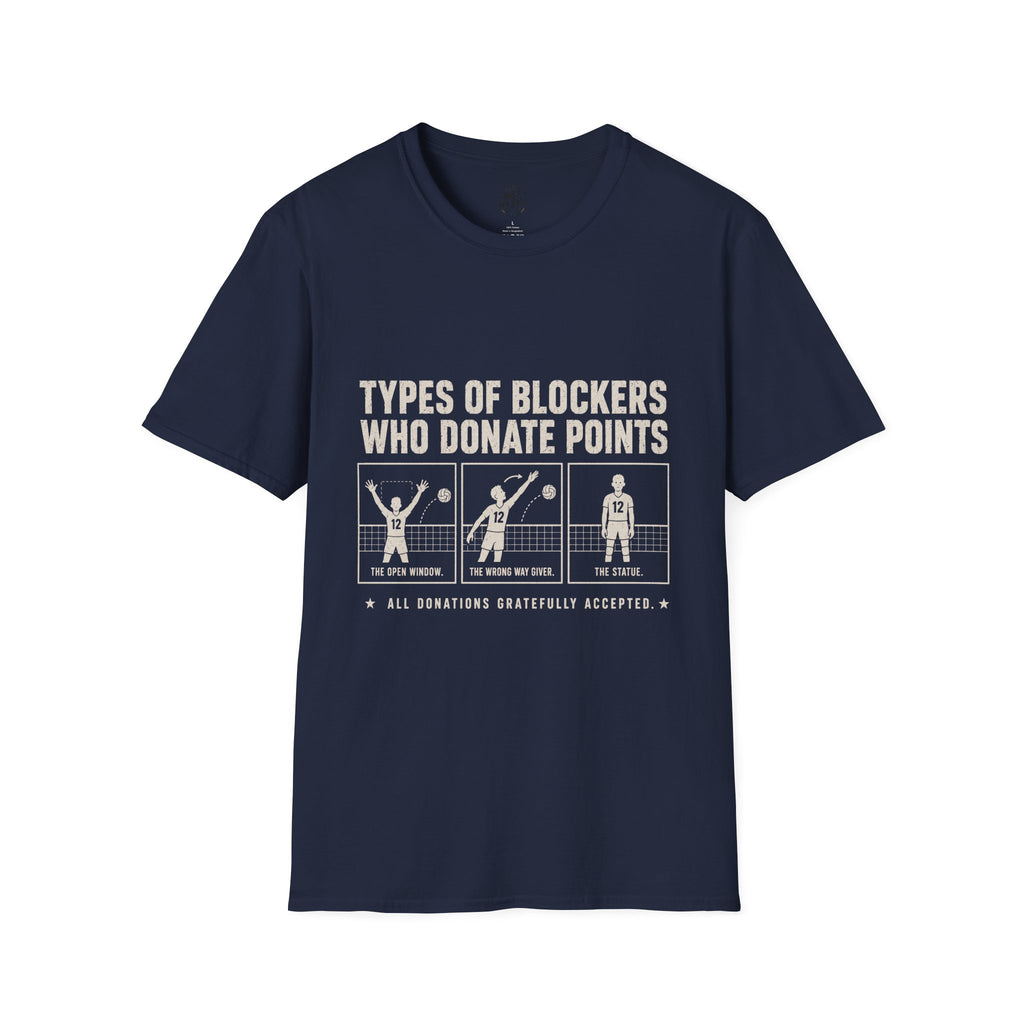 Types Of Blockers Volleyball T-Shirt