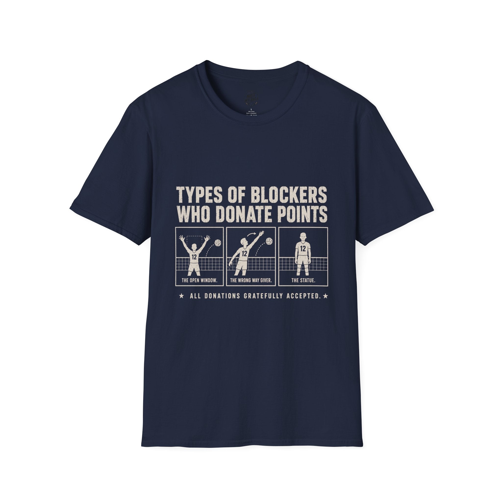 Types Of Blockers Volleyball T-Shirt
