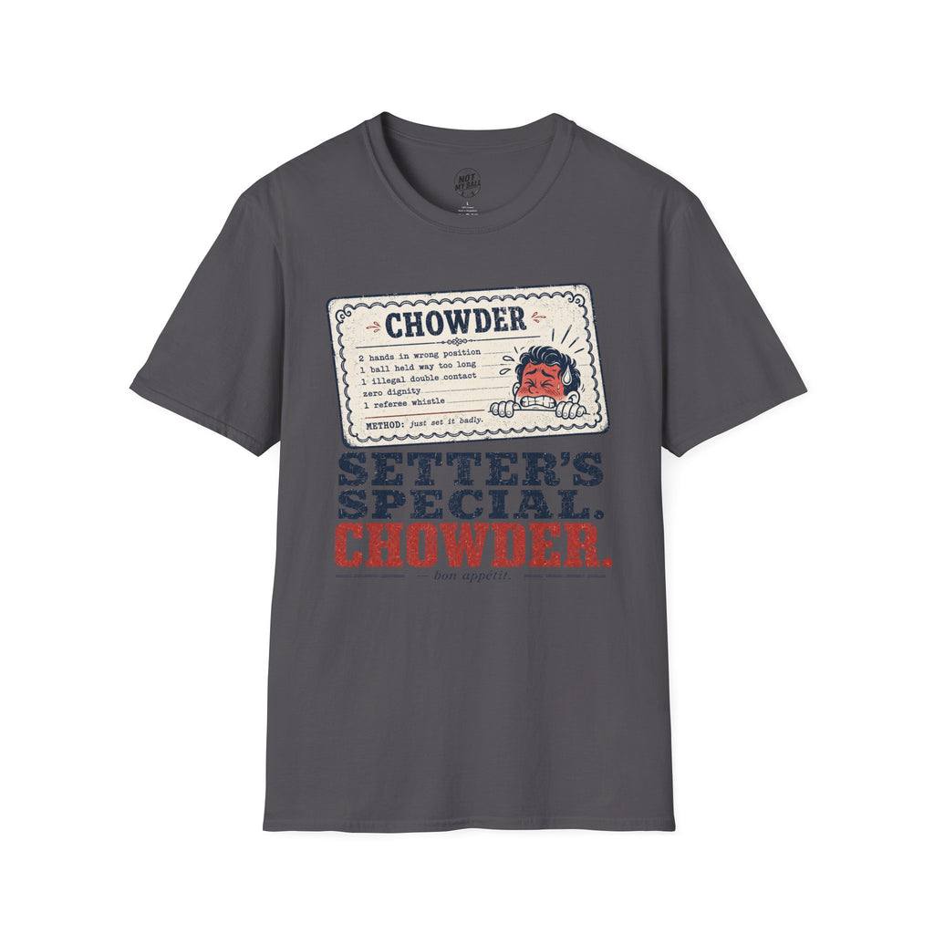 Chowder Menu Volleyball T-Shirt