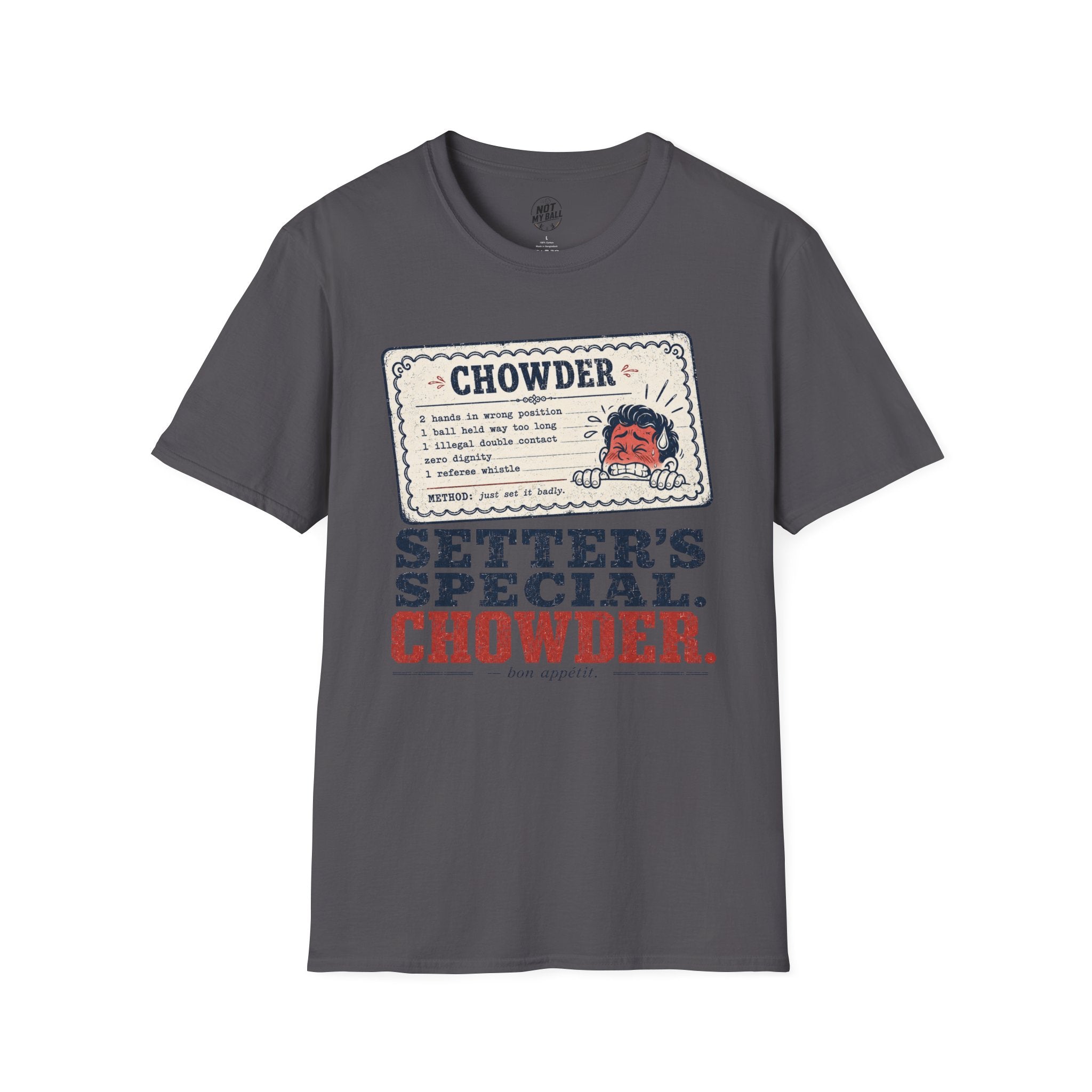 Chowder Menu Volleyball T-Shirt