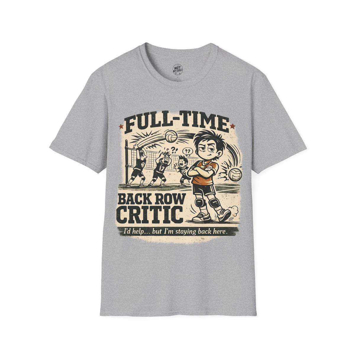 FT Back Row Critic Volleyball T-Shirt