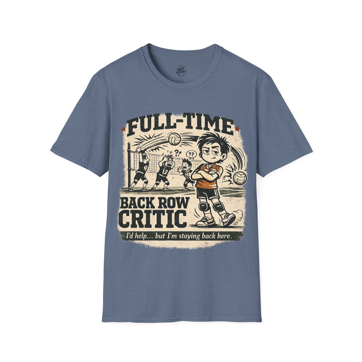 FT Back Row Critic Volleyball T-Shirt