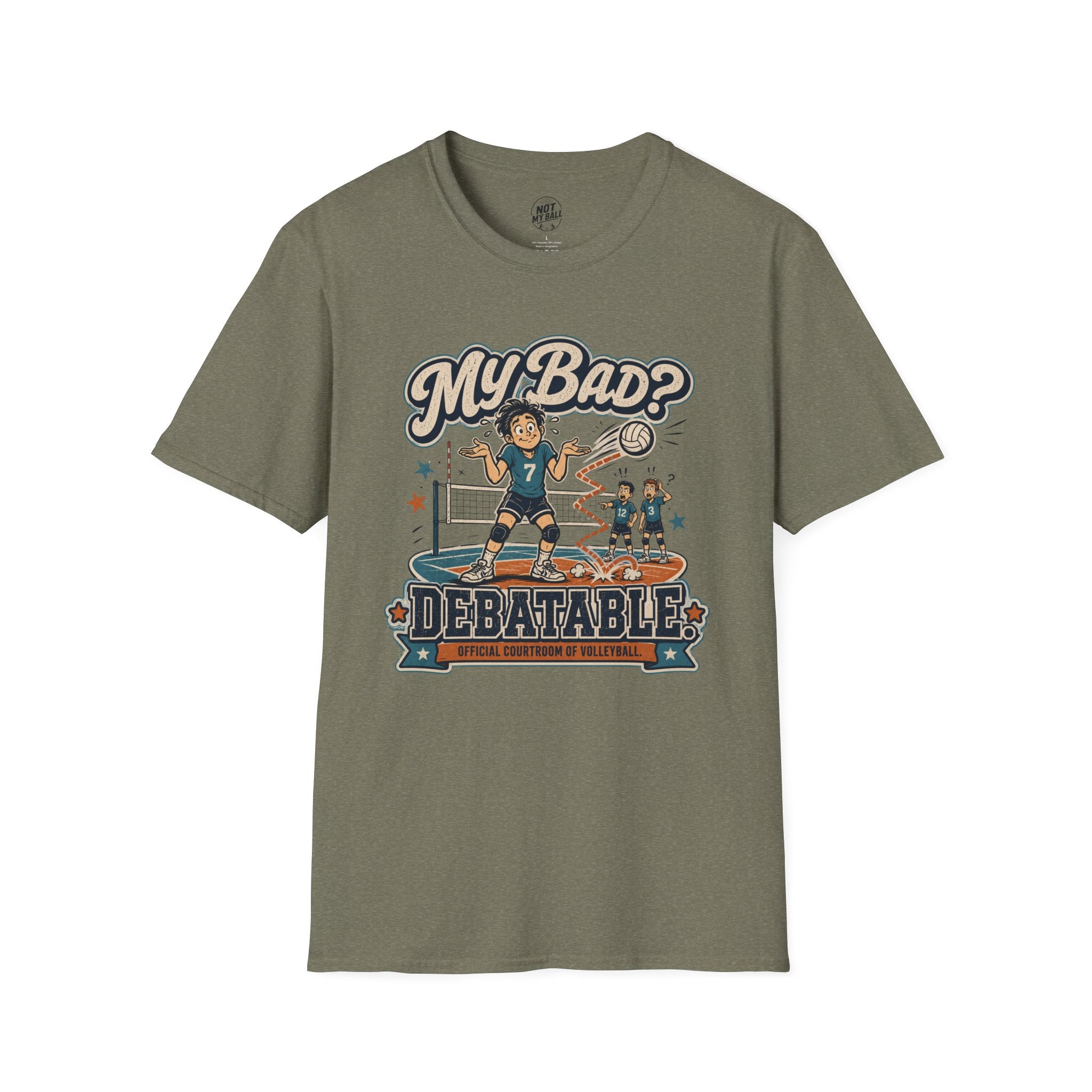 My Bad Debatable - Boys Volleyball T-Shirt