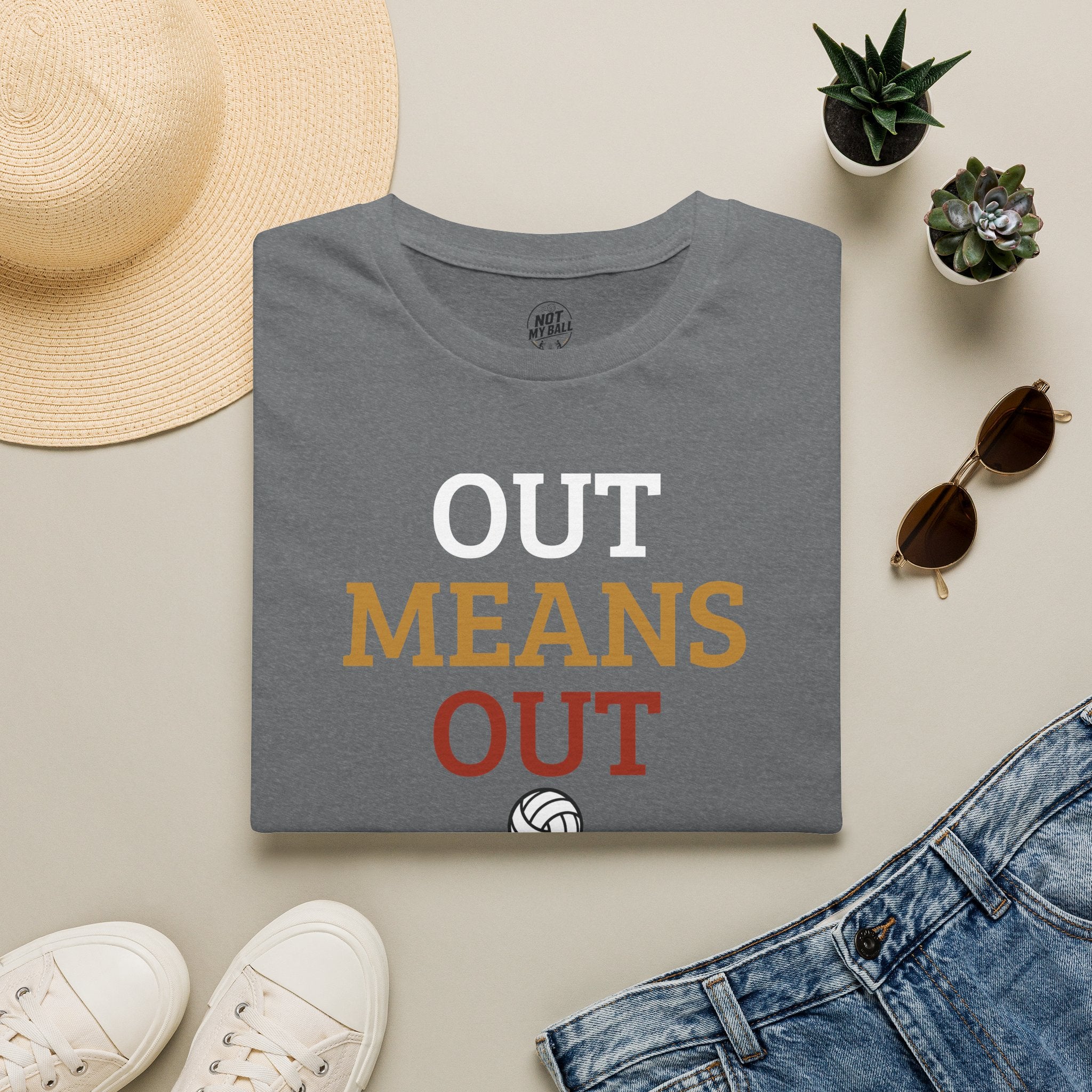 Out Means Out Volleyball T-Shirt