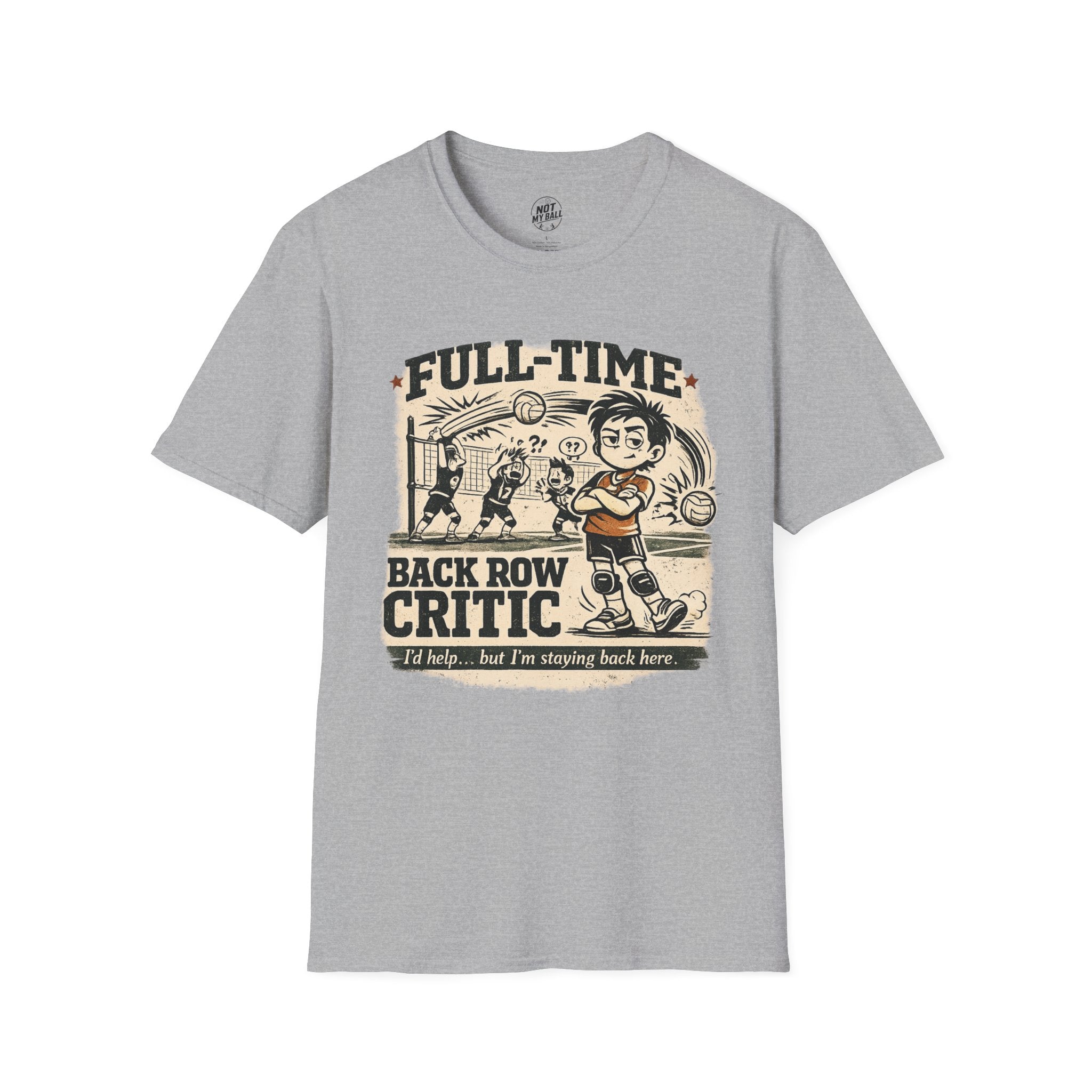 FT Back Row Critic Volleyball T-Shirt