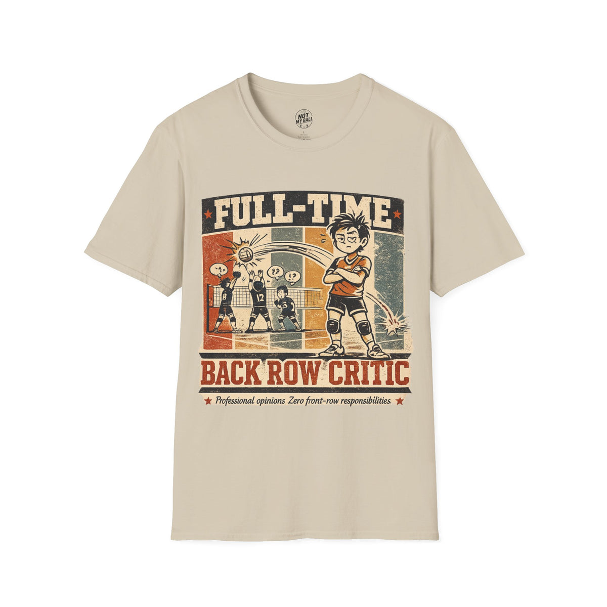Back Row Critic Volleyball T-Shirt
