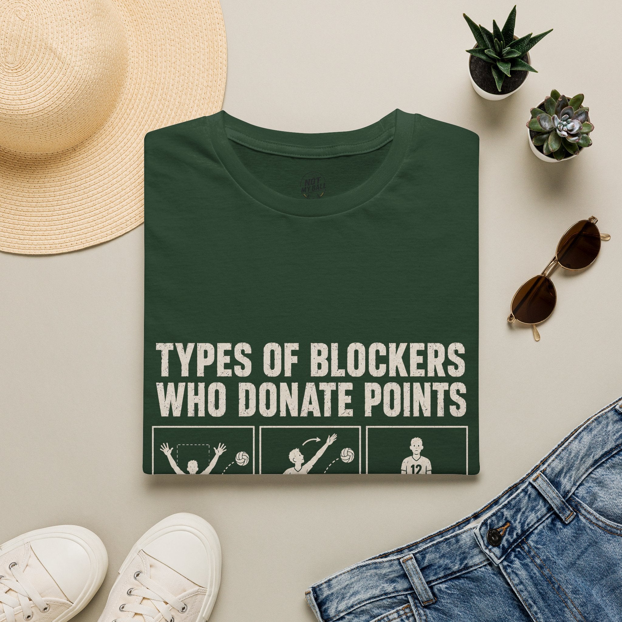 Types Of Blockers Volleyball T-Shirt