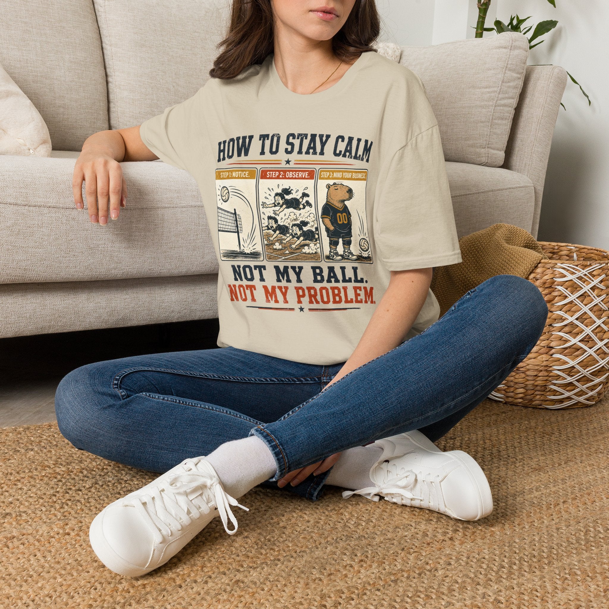 How To Stay Calm Volleyball T-Shirt